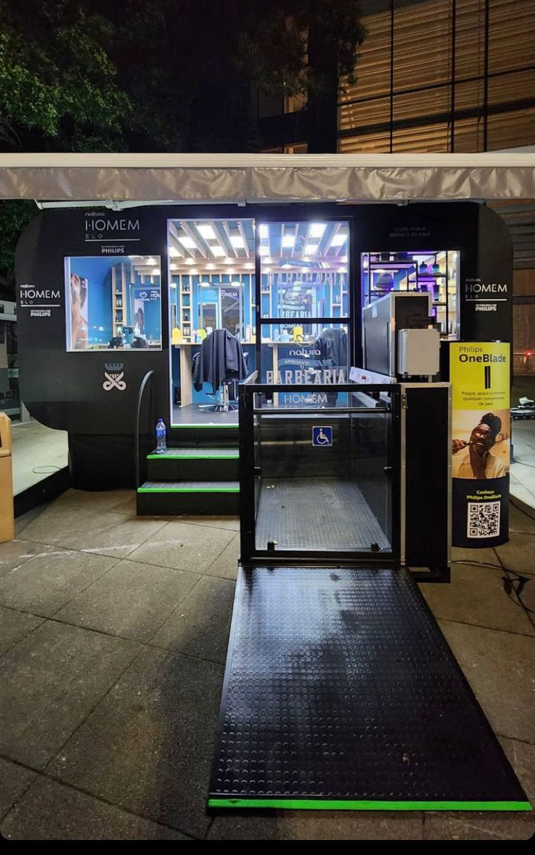 Barbearia móvel para ativação premium